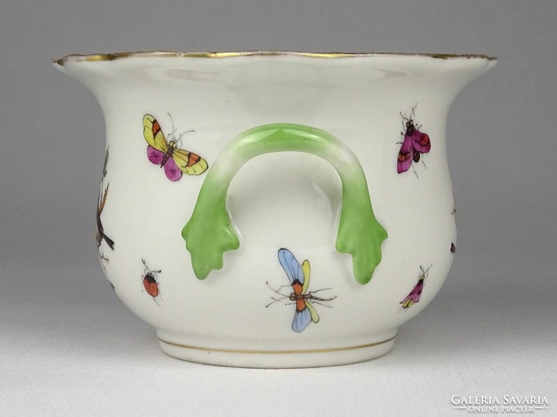 1Q338 Herend porcelain bowl with antique Rothschild pattern