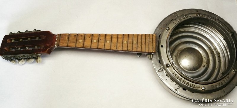 Rare 8 string banjo Turkey 1960s.