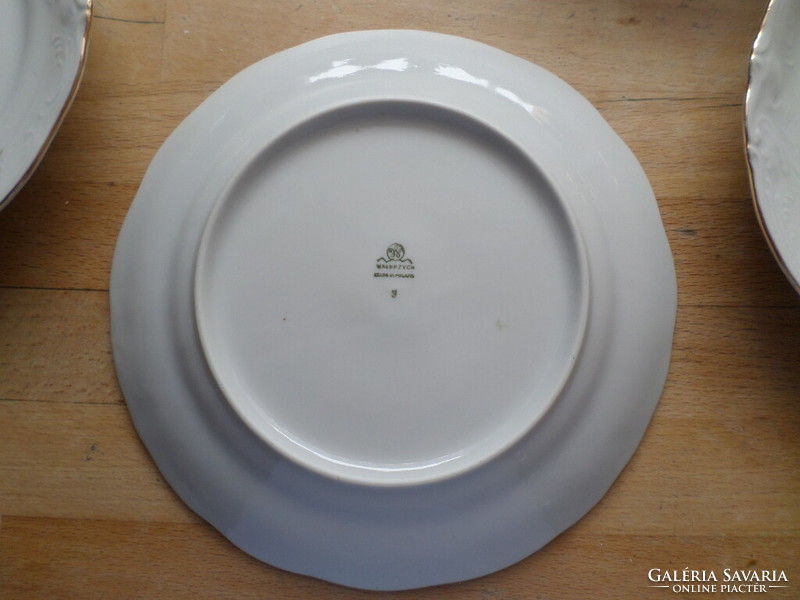 6 db Walbrzych lengyel porcelán kistányér süteményes tányér 19 cm