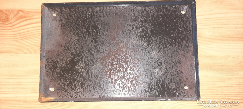 Old enamel board