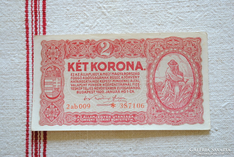 2 Korona (2ab 009 *) 1920 EF