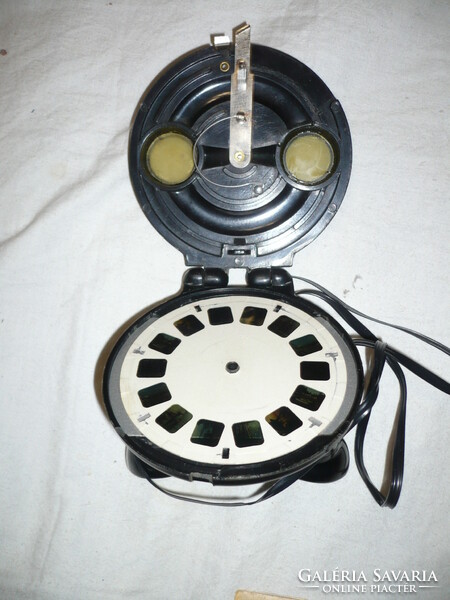 Old magic box viewer with 6 film reels fine mechanical company