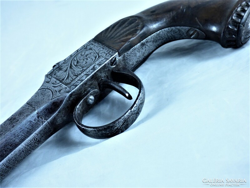 Beautiful, antique, front-loading pistol, approx. 1820!!!