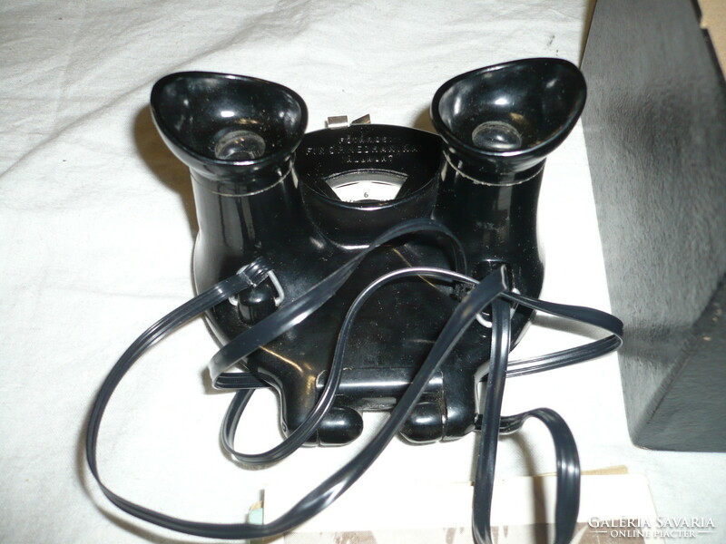 Old magic box viewer with 6 film reels fine mechanical company