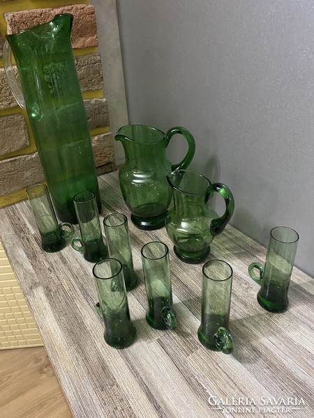 Retro green drink set