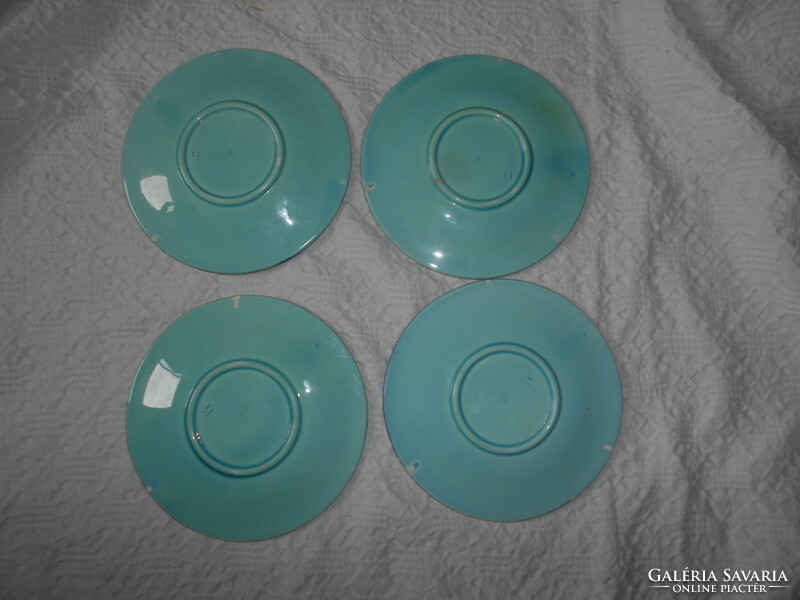 4 schütz blansko majolica plates - art nouveau - the price applies to 4
