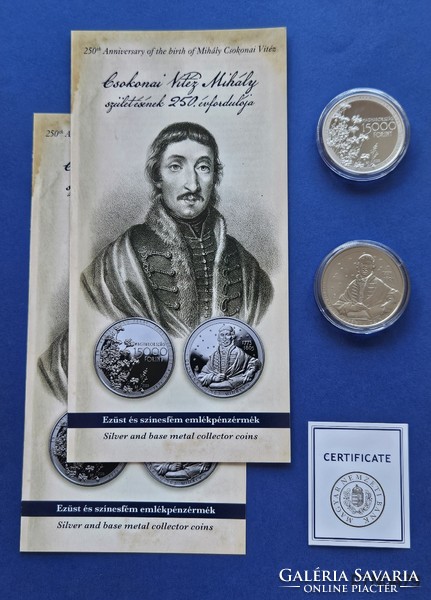 2023. Year 250th anniversary of the birth of the brave Mihály of Csocona silver and non-ferrous metal commemorative coin unc