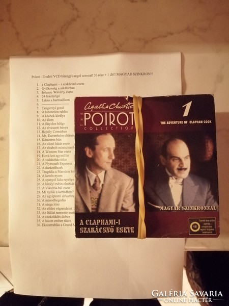 HUF 3,600! 36 Poirot - original vcd crime English series for sale together!