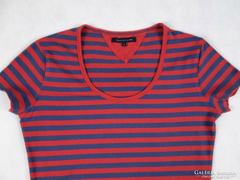 Original tommy hilfiger (s) sporty short-sleeved women's t-shirt elastic top