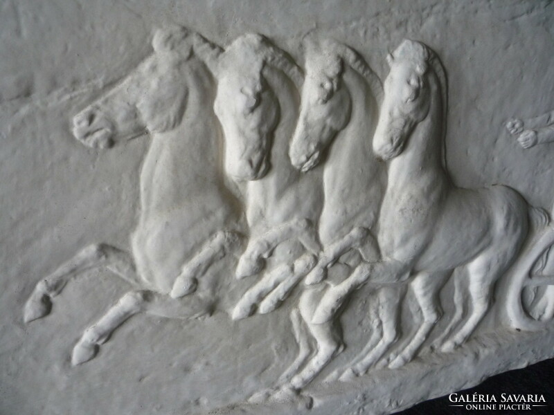 Plaster relief.