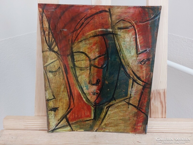 Cubist painting 30x25 cm