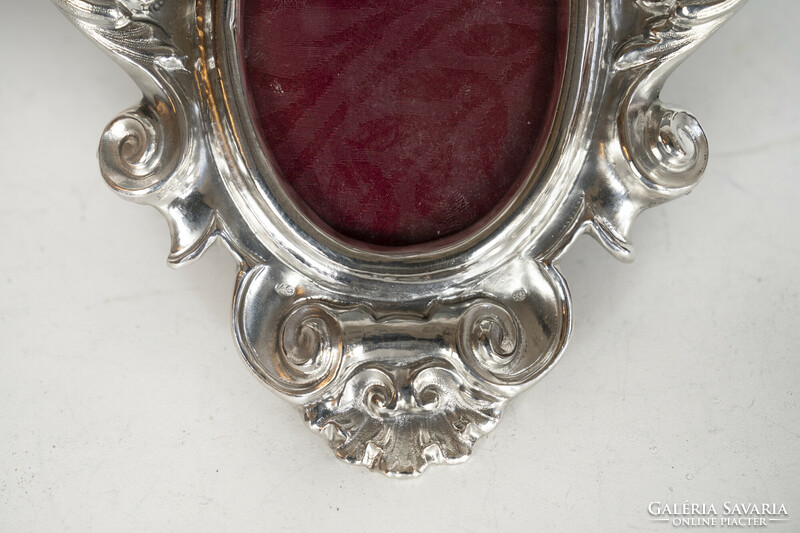 Silver neo-baroque frame