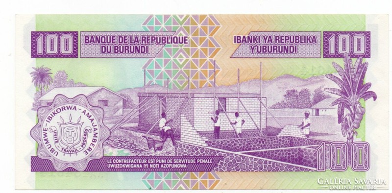 100 Francs 2006 Burundi