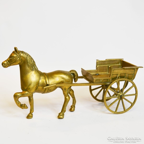 Carriage copper statue