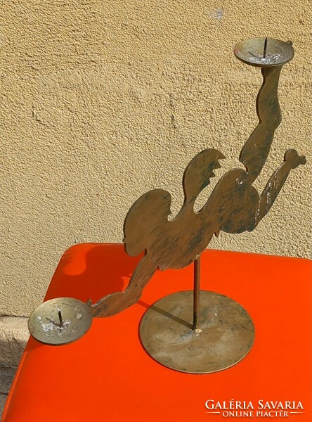 Large metal putto candle holder negotiable design