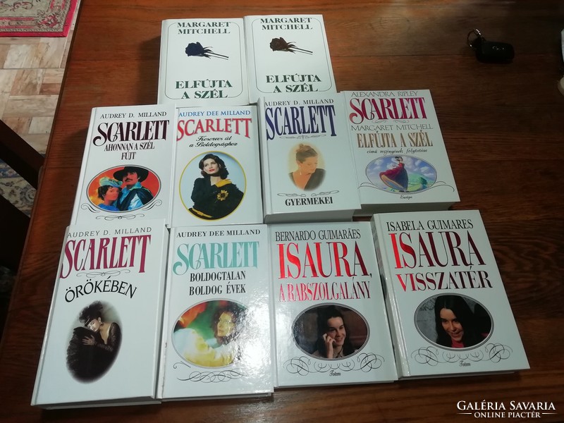 Scarlett, Isaura Elfújta a szél könyvek, könyv csomag