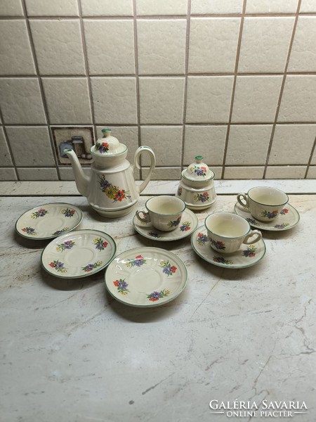 Floral ceramic coffee set for sale!