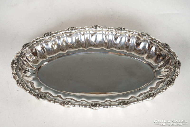 Silver Viennese rose bowl / bread basket