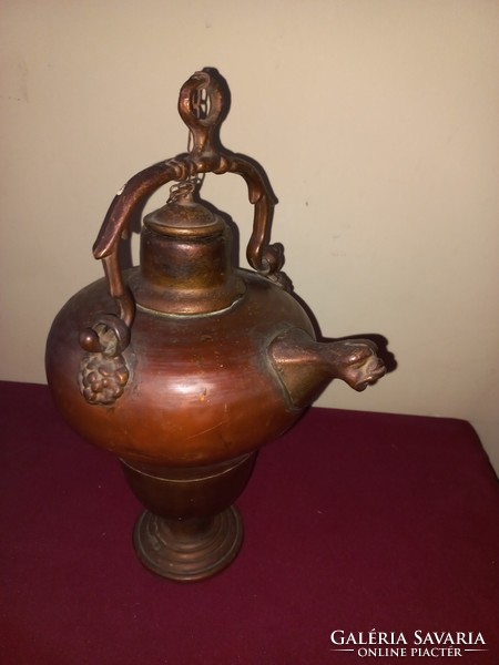 Antique ecclesiastical aqumanile copper jug