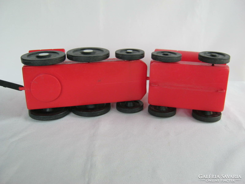 Retro plastic toy locomotive train