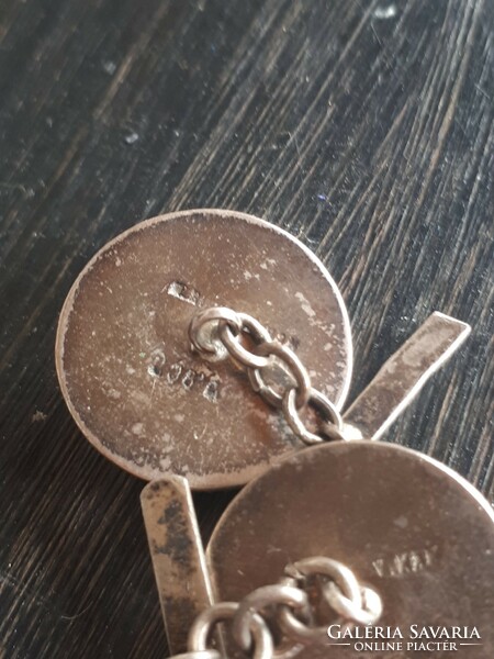 Old silver cufflinks