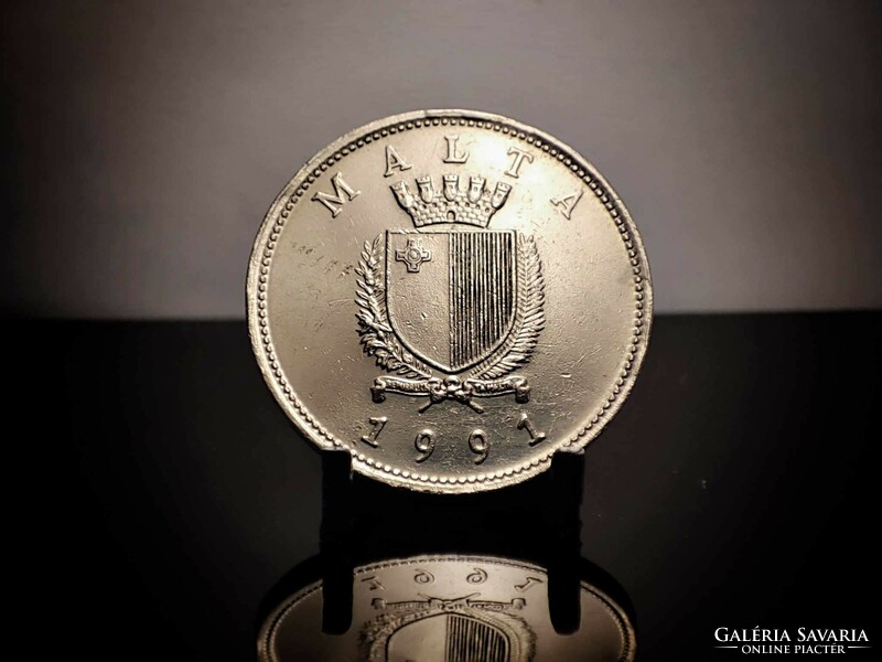 Malta 25 cents, 1991