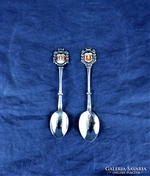 Charming, antique silver coffee spoons, German, ca. 1900!!!