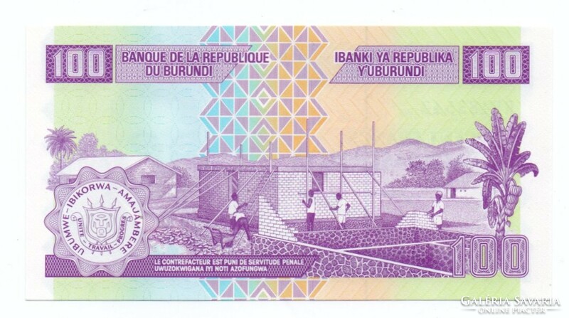 100    Francs   2011   Burundi