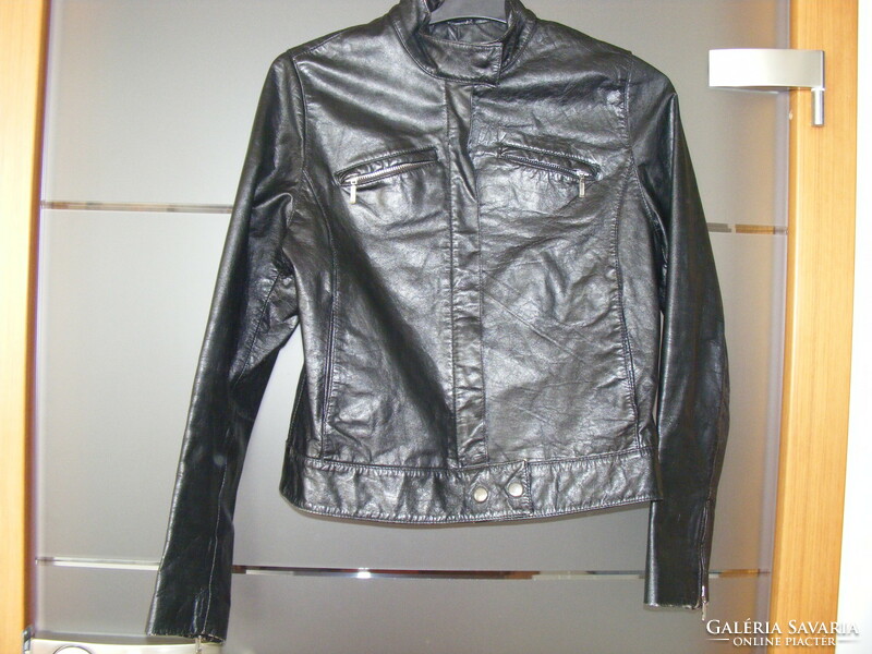Stradivarius women's leather jacket, leather jacket m, coat, jacket