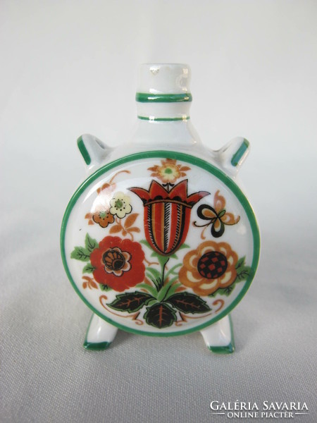 Zsolnay porcelán mini kulacs - Pécs címeres