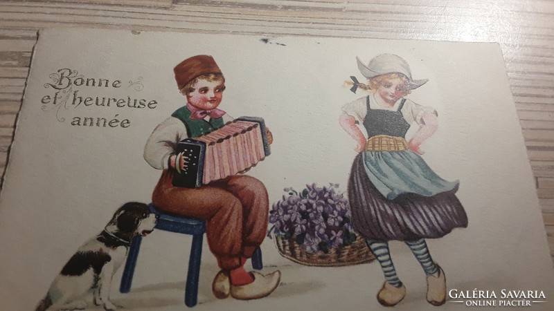 Antique greeting postcard.