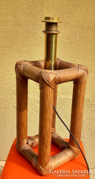 Vintage 90 cm  bambusz lámpa rézzel  ALKUDHATÓ design