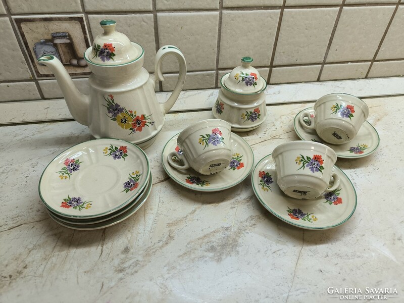 Floral ceramic coffee set for sale!