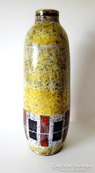 János Majoros /1928-2021/, modernist ceramic vase, 1960s