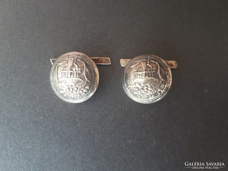 Old silver cufflinks