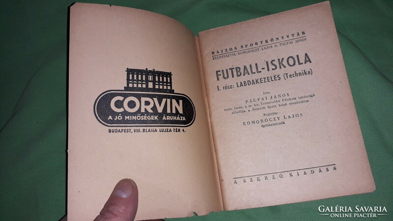 1950 Cc.- Rákosi era - János Pálfai: football school i. Censored sports book according to pictures