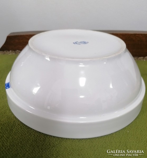 Alföldi retro porcelain bowl with Hajdúság catering company mark