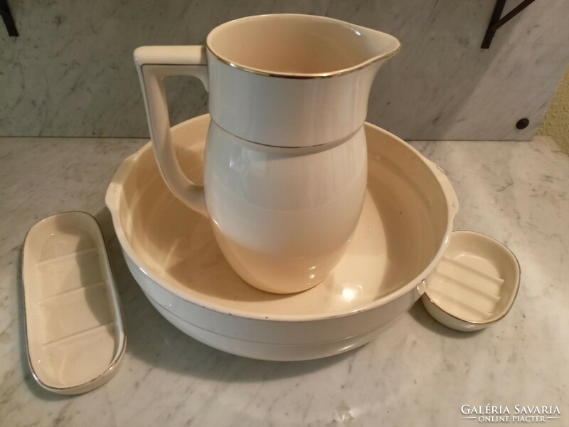 Antique Willeroy wash basin+jug+soap holders HUF 22,000