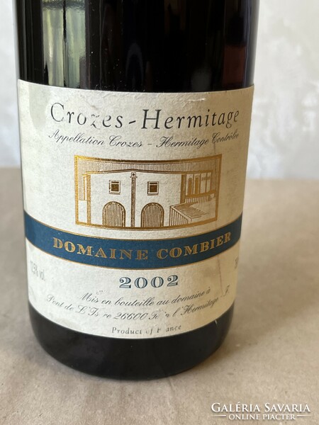 1 Üveg 7,5dl Francia Vörösbor 2002-es Domaine Combier - Crozes Hermitage (12,5%)