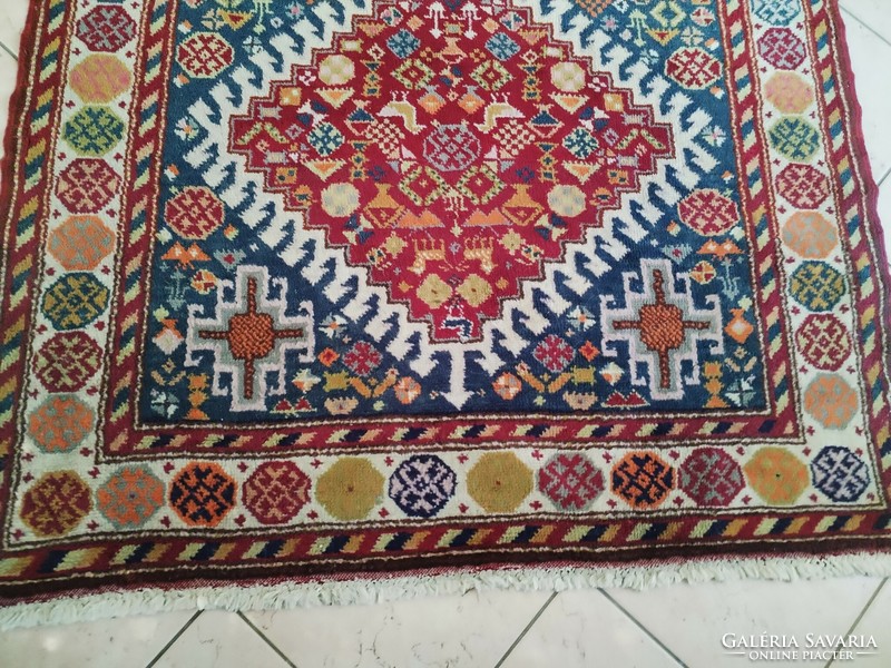Caucasian shirvan carpet with animal motifs - 120x260 cm