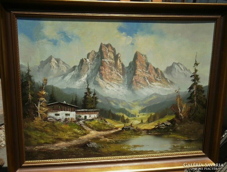 Toni Stadler (1888-1982) - Alpine landscape