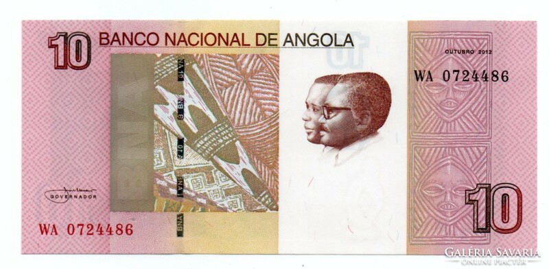 10    Kwanzas   2012   Angola