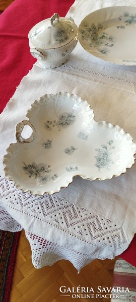 Serving porcelain of old tableware