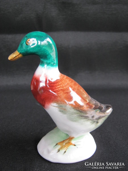 Bodrogkeresztúr ceramic hand-painted duck 10 cm