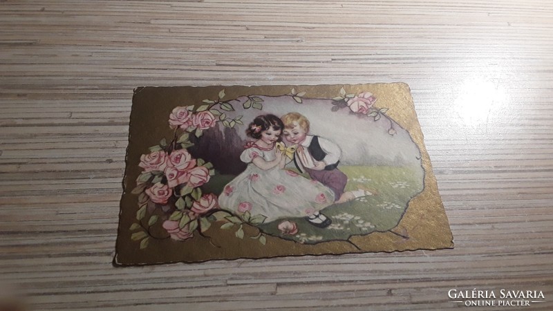 Antique greeting postcard.