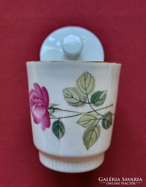 Cp colditz German porcelain sugar bowl with rose flower pattern