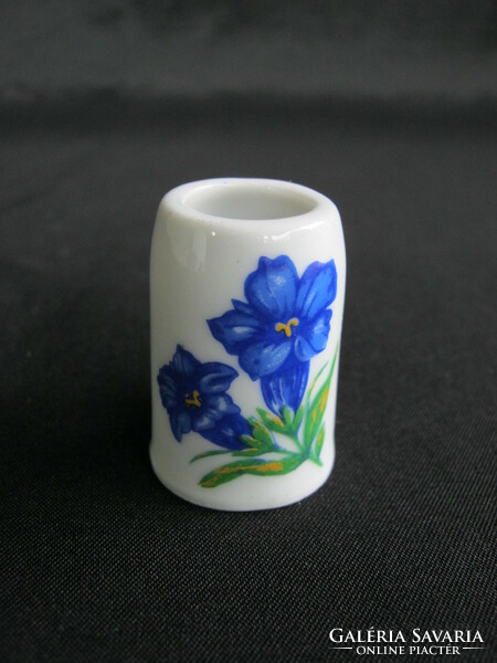 Bavaria porcelán kék virágos mini bögre