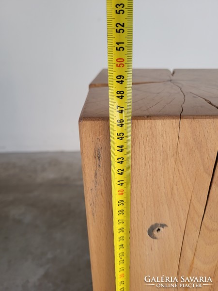 Solid wood log seat, pedestal, pedestal, storage