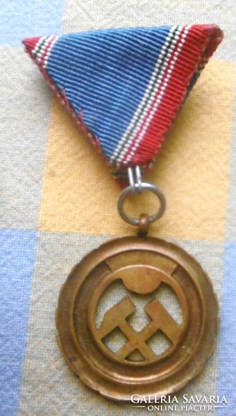 Miner's service medal silver grade t1