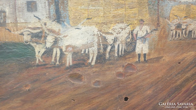 Old oil painting from the 1930s